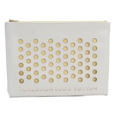 🎀フォンダシオン ルイヴィトン FONDATION LOUIS VUITTON クラッチバッグ ポーチ 2000000023557 レディース シルバー