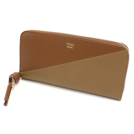 🎀FENDI フェンディ ラウンドファスナー 長財布 8M0517 AYCA F1URＷ FFダイヤモンド レディース ブラウン