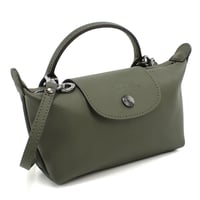🎀Longchamp ロンシャン プリアージュ エクストラ ミニバッグ ポーチ 34205 987 549 レディース カーキ