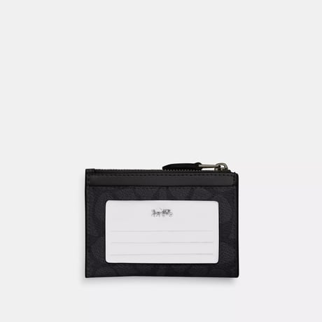 🎀COACH コーチ ミニ スキニー ID ケース・シグネチャー キャンバス CW870 QBMI5