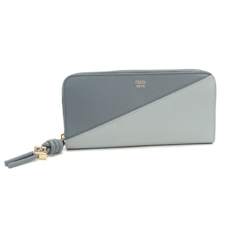 🎀FENDI フェンディ ラウンドファスナー 長財布 8M0517 AYCA F1URV FFダイヤモンド レディース ブルー