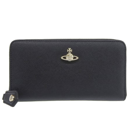 🎀ヴィヴィアンウエストウッド 財布 レディース 長財布 サフィアーノ ブラック 51050023L001NN403 VIVIENNE WESTWOOD
