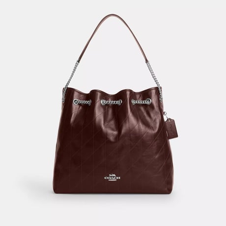 🎀COACH　コーチ　エヴリン ラージ ショルダー バッグ・キルティング　CCZ81 SVMPL