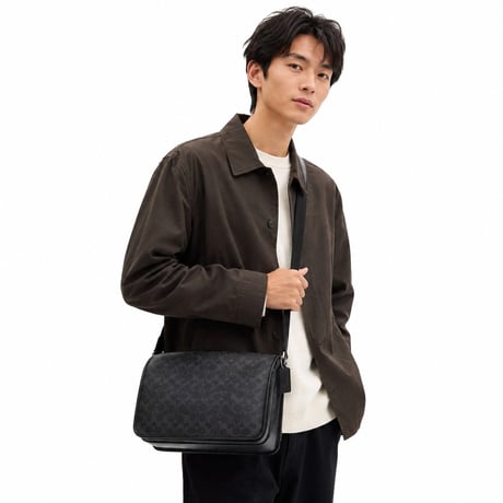 ✨COACH コーチ コルビー メッセンジャー バッグ 32・シグネチャー キャンバス CES26 SVYZK
