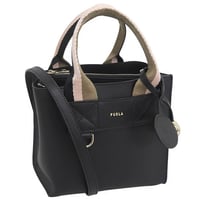 🎀フルラ バッグ メンズ レディース ショルダーバッグ 2way 斜めがけ レザー ブラック FURLA DIVIDE IT MINI TOTE WB02068BX4467TON00