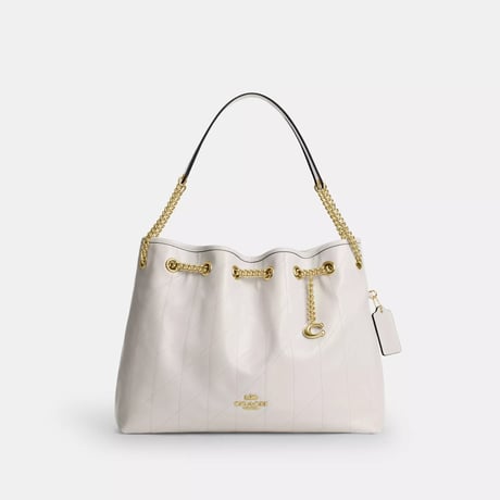 🎀COACH コーチ エヴリン ショルダー バッグ・キルティング アンド チャーム CES33 IMCHK