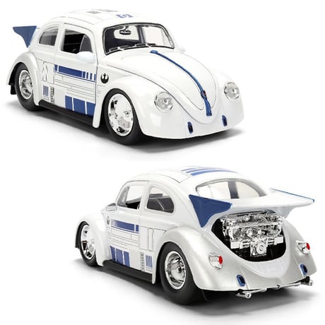 1:24 Star Wars 1959 Volkswagen Drag Beetle w/ R2-D2【スターウォーズ】ミニカー