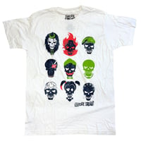 Tシャツ SUICIDE SQUAD NINE FACE【スーサイドスクワッド】