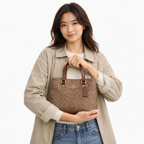 🎀COACH　コーチ　ステーション キャリーオール バッグ・シグネチャー キャンバス　CET31 IMXHE