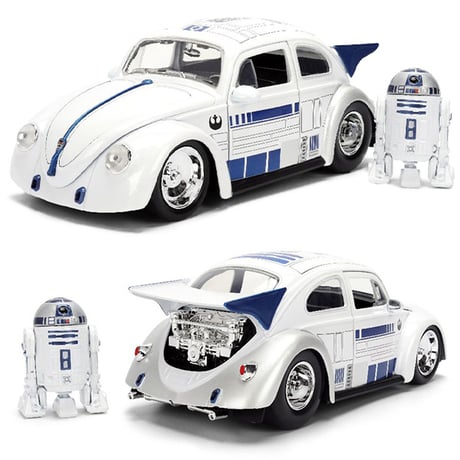 1:24 Star Wars 1959 Volkswagen Drag Beetle w/ R2-D2【スターウォーズ】ミニカー