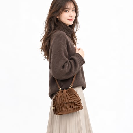 🎀COACH コーチ フェイ ミニ ドローストリング バッグ・フリンジ　CFP28 IMCED
