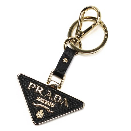 🎀PRADA プラダ サフィアーノレザー キーリング 1PP128 053 F0002 NERO ブラック