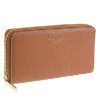 🎀ケイトスペード 財布 レディース 長財布 アウトレット レザー ブラウン wallets pick stitch large cont KP053 200 kate spade