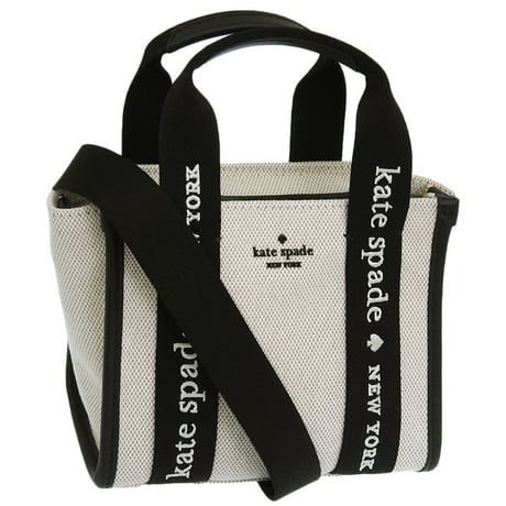 🎀ケイトスペード レディース 2WAY ハンドバッグ アウトレット キップ ミニトート ベージュ×ブラック KL062-250 KATE SPADE