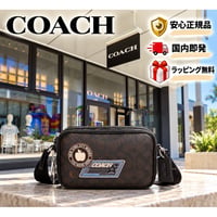 ✨COACH コーチ コルトン クロスボディ バッグ 19・シグネチャー キャンバス・パッチ CGA44 SVXAM