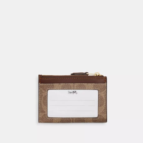 🎀COACH コーチ ミニ スキニー ID ケース・シグネチャー キャンバス　CW870 IMXHE