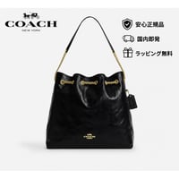 🎀COACH　コーチ　エヴリン ラージ ショルダー バッグ・キルティング　CCZ81 IMBLK