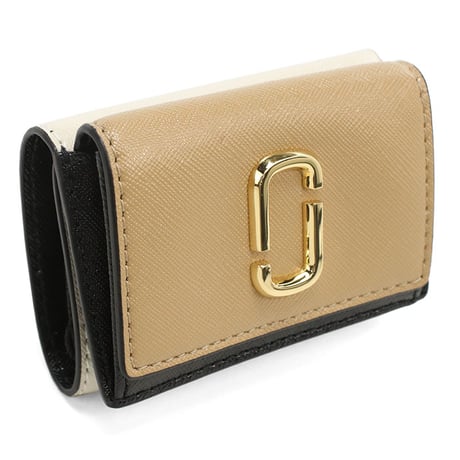 🎀MARC JACOBS マークジェイコブス 三折財布小銭入付き 2F3SMP060S07 233 THE MINI TRIFOLD WALLET レディース ブラウン