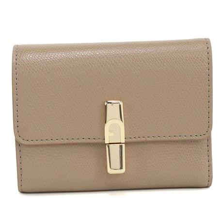 🎀FURLA フルラ 三つ折り財布 小銭入付き WP00564 ARE000 4563Ｓ FURLA IRIDE S イリデ レディース ベージュ