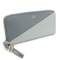 🎀FENDI フェンディ ラウンドファスナー 長財布 8M0517 AYCA F1URV FFダイヤモンド レディース ブルー