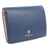 🎀FURLA フルラ 二つ折り財布 小銭入付き カメリア WP00304 ARE000 4503S CAMELIA レディース ブルー