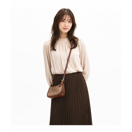 🎀COACH コーチ テリ ミニ クロスボディ バッグ・シグネチャー キャンバス　CW323 IMXHE
