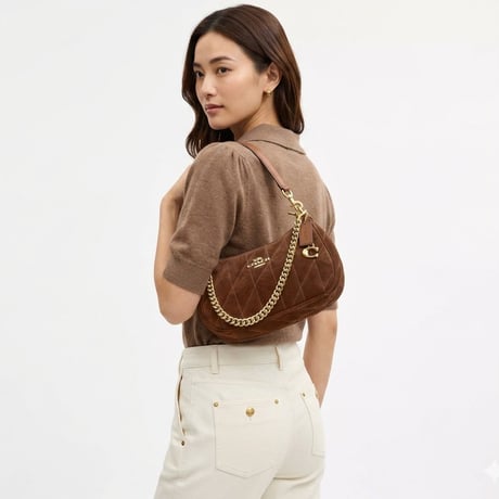 🎀COACH　コーチ　テリ ショルダー バッグ・キルティング　CET35 IMWBR