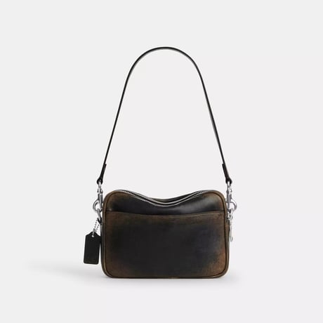 🎀COACH　コーチ　ミニ キャリー クロスボディ バッグ・ラブド レザー　CEQ76 SVPMZ