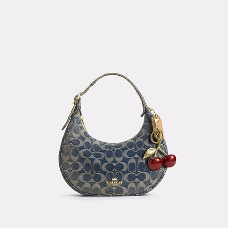 🎀COACH コーチ　エミリー ショルダー バッグ・シグネチャー デニム　CFO76 IMDEN