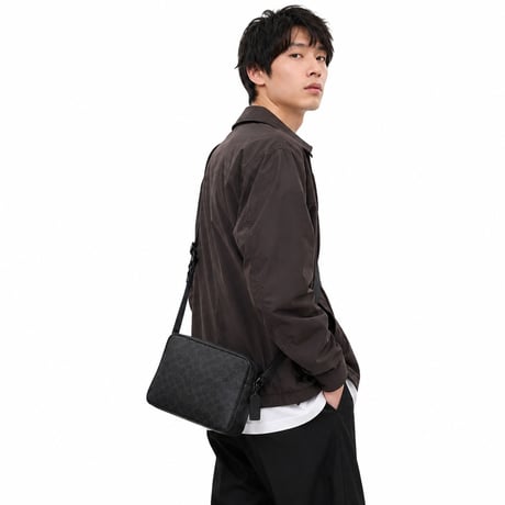 ✨COACH コーチ コルトン クロスボディ バッグ 25・シグネチャー キャンバス CES85 MWOY2