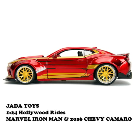 1:24 MARVEL IRON MAN & 2016 CHEVROLET CAMARO 【アイアンマン ミニカー】