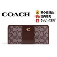 🎀COACH コーチ エッセンシャル スリム ウォレット・シグネチャー ジャカード CCC98 B4S0M