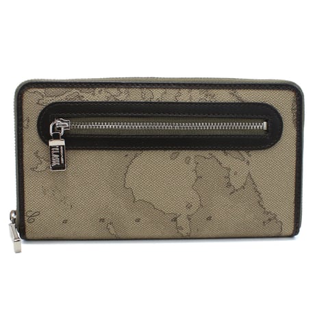 🎀PRIMA CLASSE プリマクラッセ 長財布ラウンドファスナー W028 6130 0590 GEO CLASSIC レディース グレー