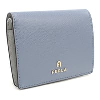 🎀FURLA フルラ 二つ折り財布 小銭入付き カメリア WP00304 ARE000 4352S CAMELIA S レディース ブルー