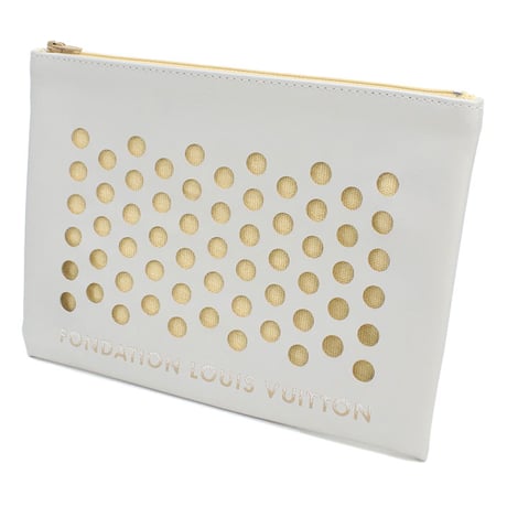 🎀フォンダシオン ルイヴィトン FONDATION LOUIS VUITTON クラッチバッグ ポーチ 2000000023557 レディース シルバー