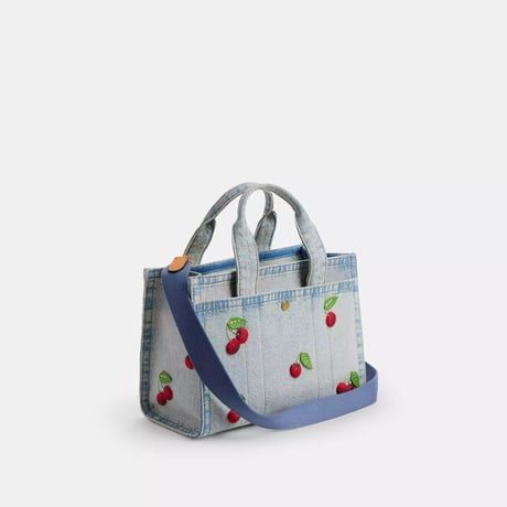 🎀COACH コーチ カーゴトートバッグ26・チェリーエンブロイダリー CDZ31 B4/EI