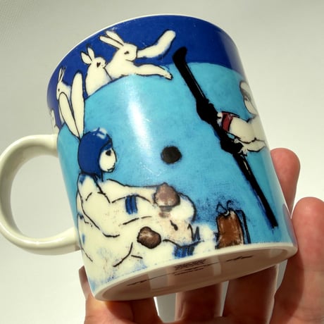 ARABIA Heljä Liukko-Sundström　バニーマグ ウサギ Sporty Bunnies