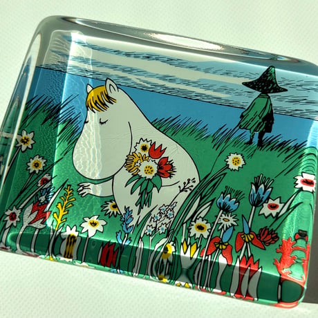 Iittala イッタラ ムーミン ガラスカード  "Snorkmaiden and the Midsummer Flowers"