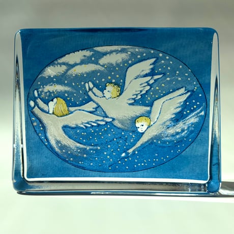 iittala Heljä Liukko-Sundström 天使 ガラスカード 大サイズ ヘルヤ・リウッコ・スンドストロム