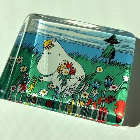 Iittala イッタラ ムーミン ガラスカード  "Snorkmaiden and the Midsummer Flowers"