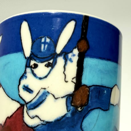ARABIA Heljä Liukko-Sundström　バニーマグ ウサギ Sporty Bunnies