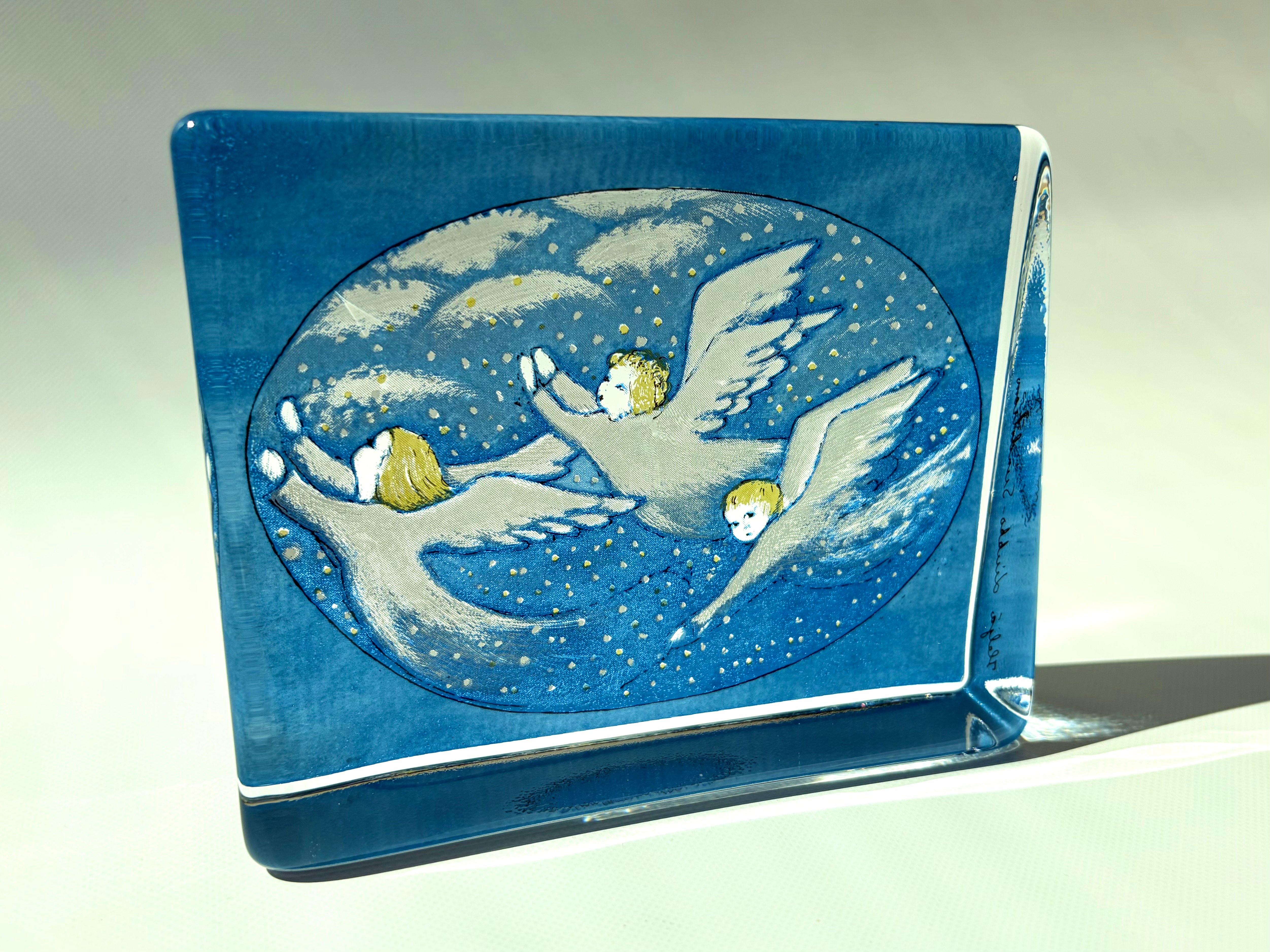 iittala Heljä Liukko-Sundström 天使 ガラスカード 大サイズ ヘルヤ