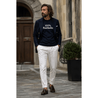 受注生産【100％ Footballer】半袖Tシャツ（Standard）NAVY