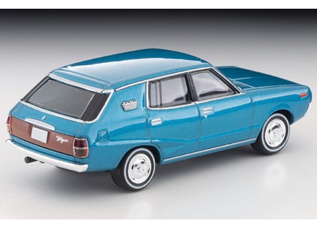 トミーテック 1/64 TLV-N55b 日産 スカイライン ワゴン 1800 スポーティGL（青）72年式