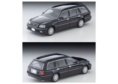 トミーテック 1/64 TLV-N355b トヨタ クラウンエステート アスリートV（黒）2001年式