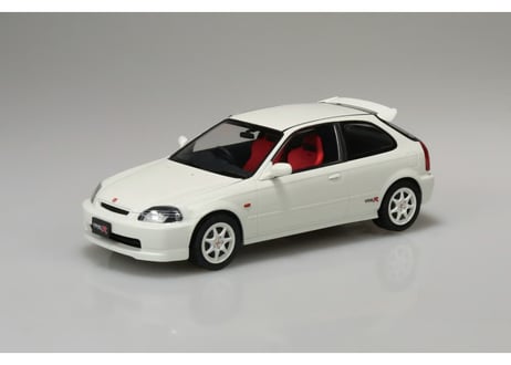 アオシマ 1/24 楽プラ スナップカー No.09-CW EK9 シビック タイプR 1997 チャンピオンシップホワイト