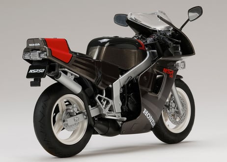 ホビージャパンHJMバイク No.2　1/12 Honda NSR50 '89 マックスグレーメタリックｘグラニットブルーメタリック