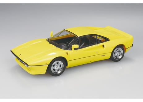 アオシマ 1/32 楽プラ スナップキット No.28-YW フェラーリ GTO(イエロー)