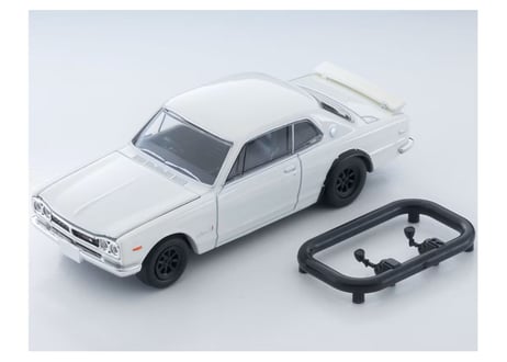 トミーテック 1/64 TLV-N380a 日産 スカイライン ハードトップ 2000GT-R RSワタナベホイール装着車（白）72年式