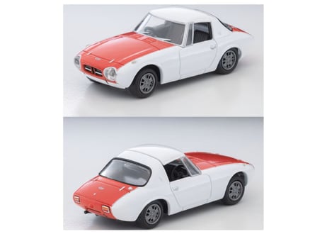 トミーテック 1/64 TLV-215a トヨタ スポーツ800 カスタムカラー仕様（白／赤）65年式